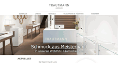 Desktop Screenshot of juwelier-trautmann.de